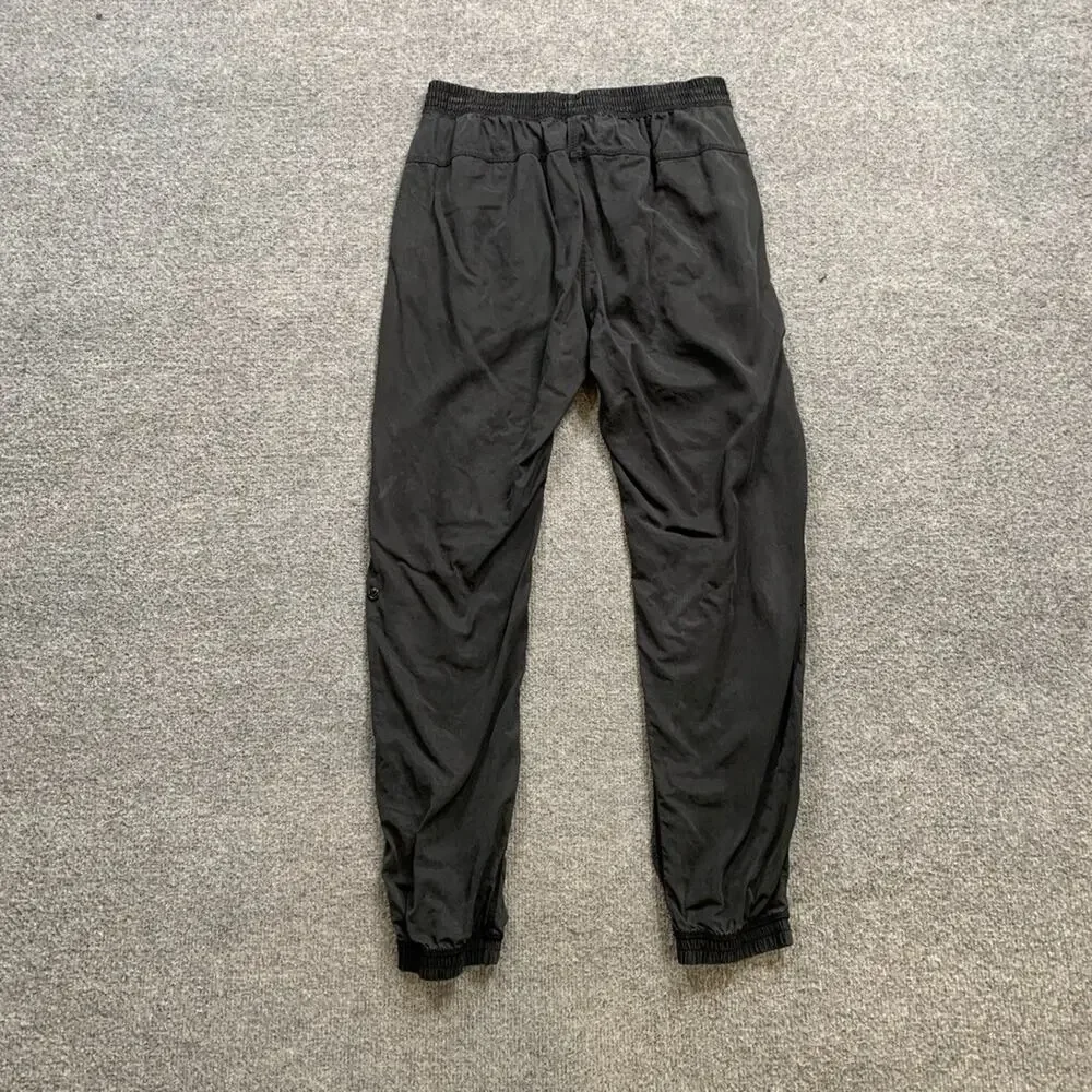 Lululemon Joggers Womens 8 Faded Black Mat To Street Elastic Waist Sweat Pants